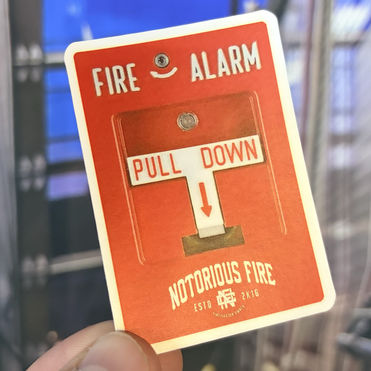 Fire Alarm Pull Station Sticker – Notorious Fire Co.