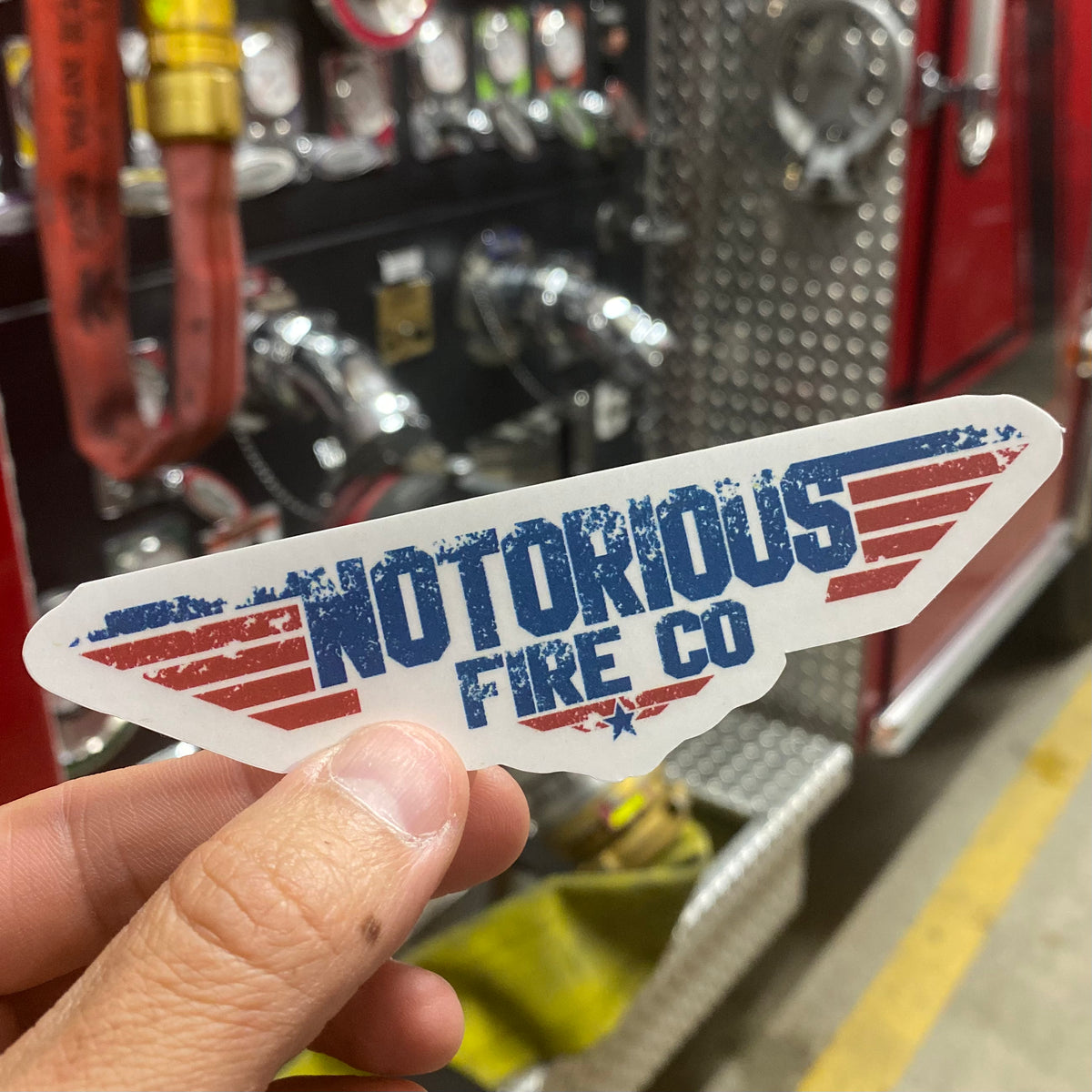 Top Gun Logo Sticker Notorious Fire Co.