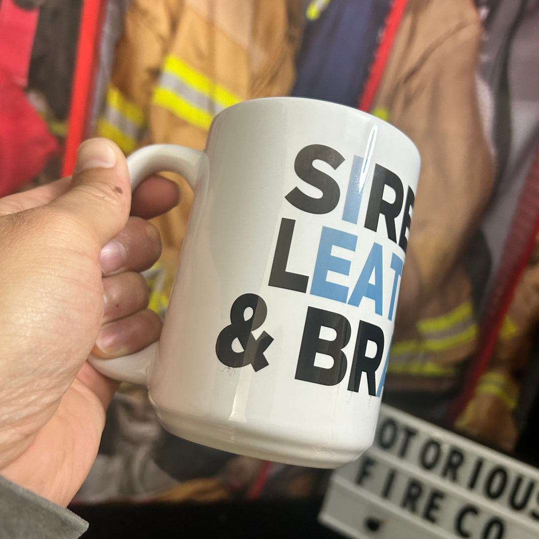 15oz Sirens, Leather & Brass Coffee Mug – Notorious Fire Co