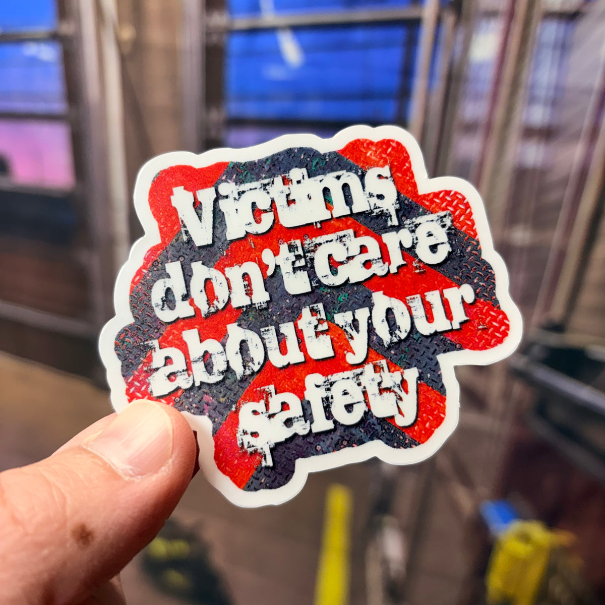 Victim Sticker Victims Don't Care Sticker – Notorious Fire Co.