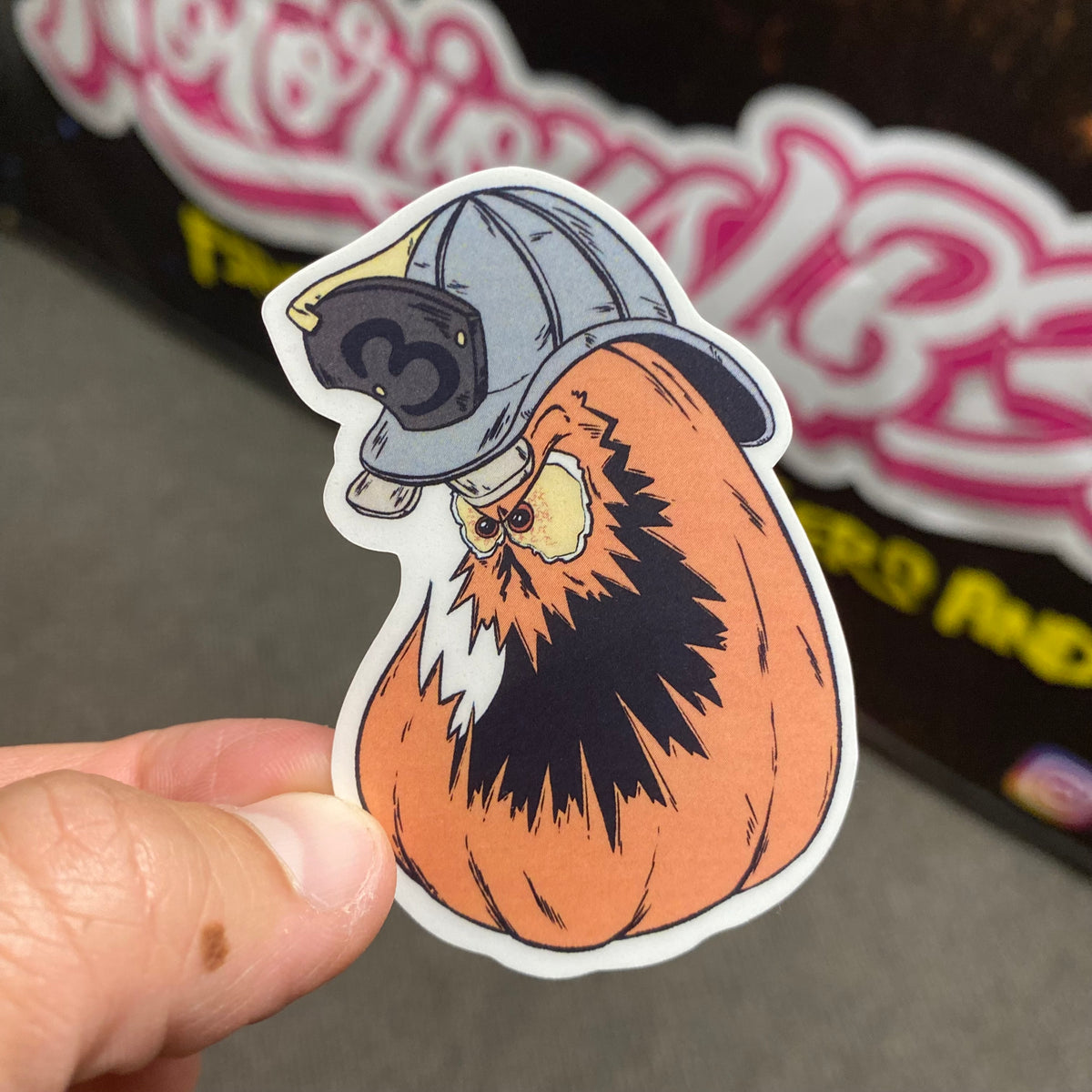 Angry Pumpkin Sticker – Notorious Fire Co.